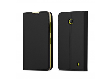 Cadorabo Coque Pour Nokia Lumia En Classy Noir Housse