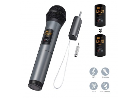 ELEGIANT Microphone Bluetooth, Micro Professionnel sans Fil