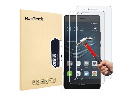 MaxTeck [3 Pièces] Verre Trempé Huawei P9 Lite, Film Protection en Verre trempé écran Protecteur Vitre- Anti Rayures - sans B