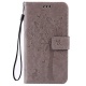 Hozor LG G4 / H818 étui de Téléphone, Motif de Grand Arbre Exquis en Relief, en Cuir PU Souple et Silicone Souple TPU, Boucle