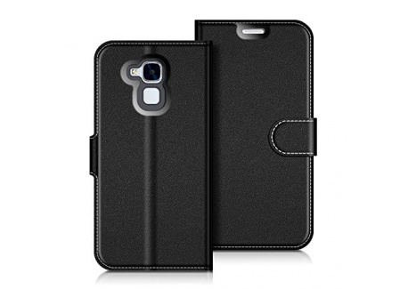 COODIO Coque en Cuir Honor 5C, Étui Téléphone Honor 5C, Housse Pochette Honor 5C Fonction Stand Etui Coque pour Honor 5C, Noi