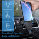 Avolare Chargeur Voiture sans Fil QI Recharge Rapide à Induction Type-C Fermeture Auto 2 en 1 Support 360°Rotation Pince de G