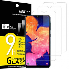 NEW'C Lot de 2, Verre Trempé pour Samsung Galaxy A71, Note 10 Lite