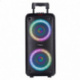 Ibiza - VENUS600 - Enceinte portable sur batterie de 2x8”/20 cm et 600W avec effet lumineux sur la façade avant et micro fila