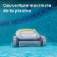 Dolphin T15 Robot Nettoyeur de Piscine électrique - Nettoyage du Fond, Piscines Hors-Sol jusquà 8 mètres de Longueur