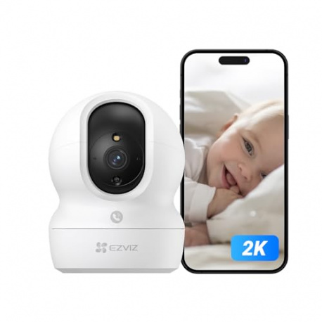 EZVIZ Caméra Surveillance WiFi Intérieure 360°, FHD 1080P, Camera WiFi 2.4Ghz, Vision Nocturne, Détection de Mouvement Suivi 