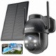 YESYAMO 2K Camera Surveillance WiFi Exterieure sans Fil Solaire, 2.4GHz Camera Exterieur Solaire avec Panneau Solaire, 360° P