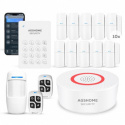 AGSHOME Alarme Maison sans Fil 15 Pack WiFi Alarme Sécurité Système Cambrioleur sans Fil 120DB, Kits de sécurité pour la Mais