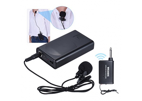 Ammoon Microphone cravate sans fil (Lavalier) à clip Amplificateur de voix  pour conférences/discours/etc. - Bootika